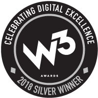 2018 W3 Silver Award for Website Design and Development