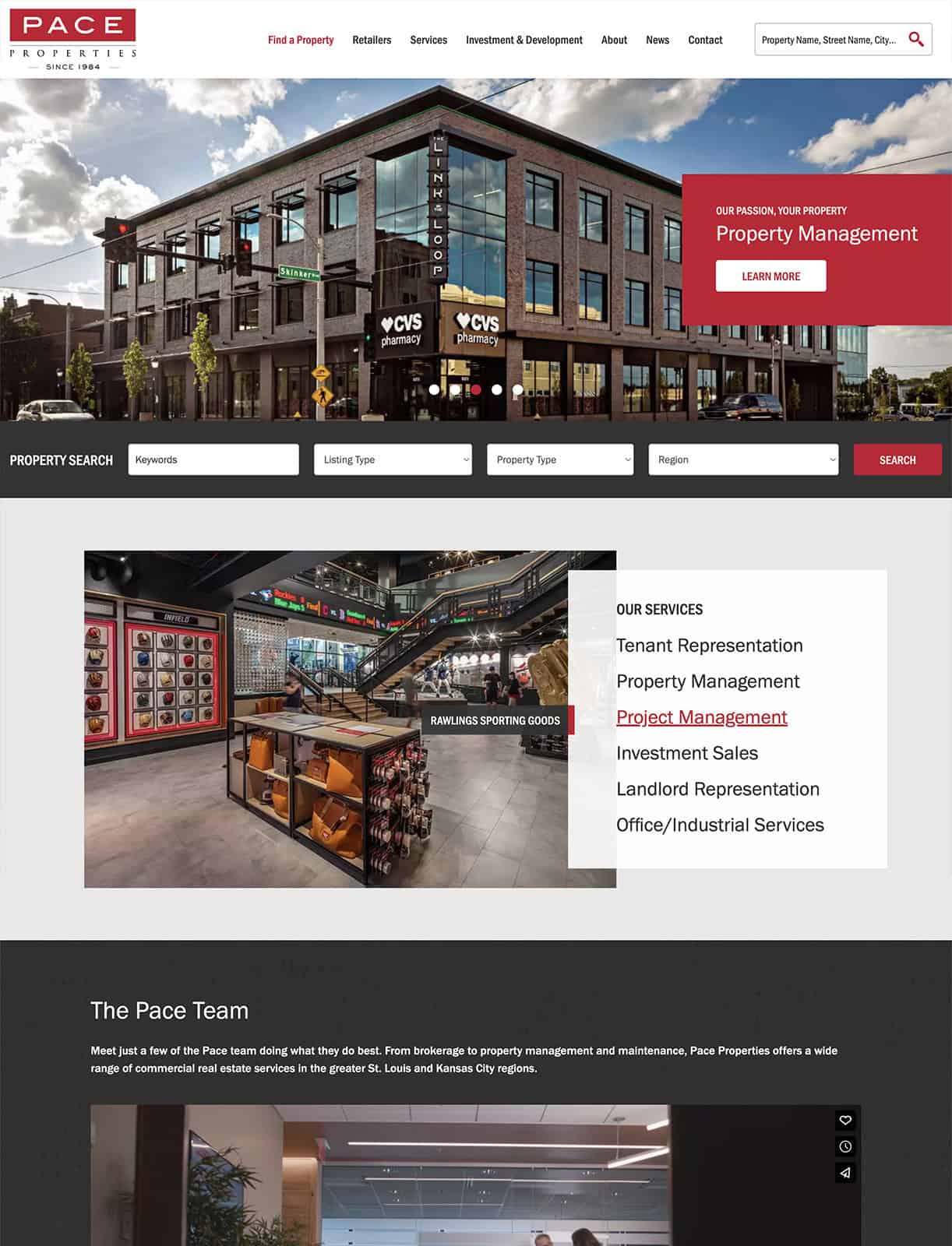 Pace Properties Screenshot
