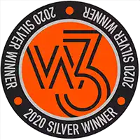 2020 Silver W3 Award for Website Design and Development
