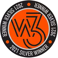 2021 Silver W3 Award for Website Design and Development